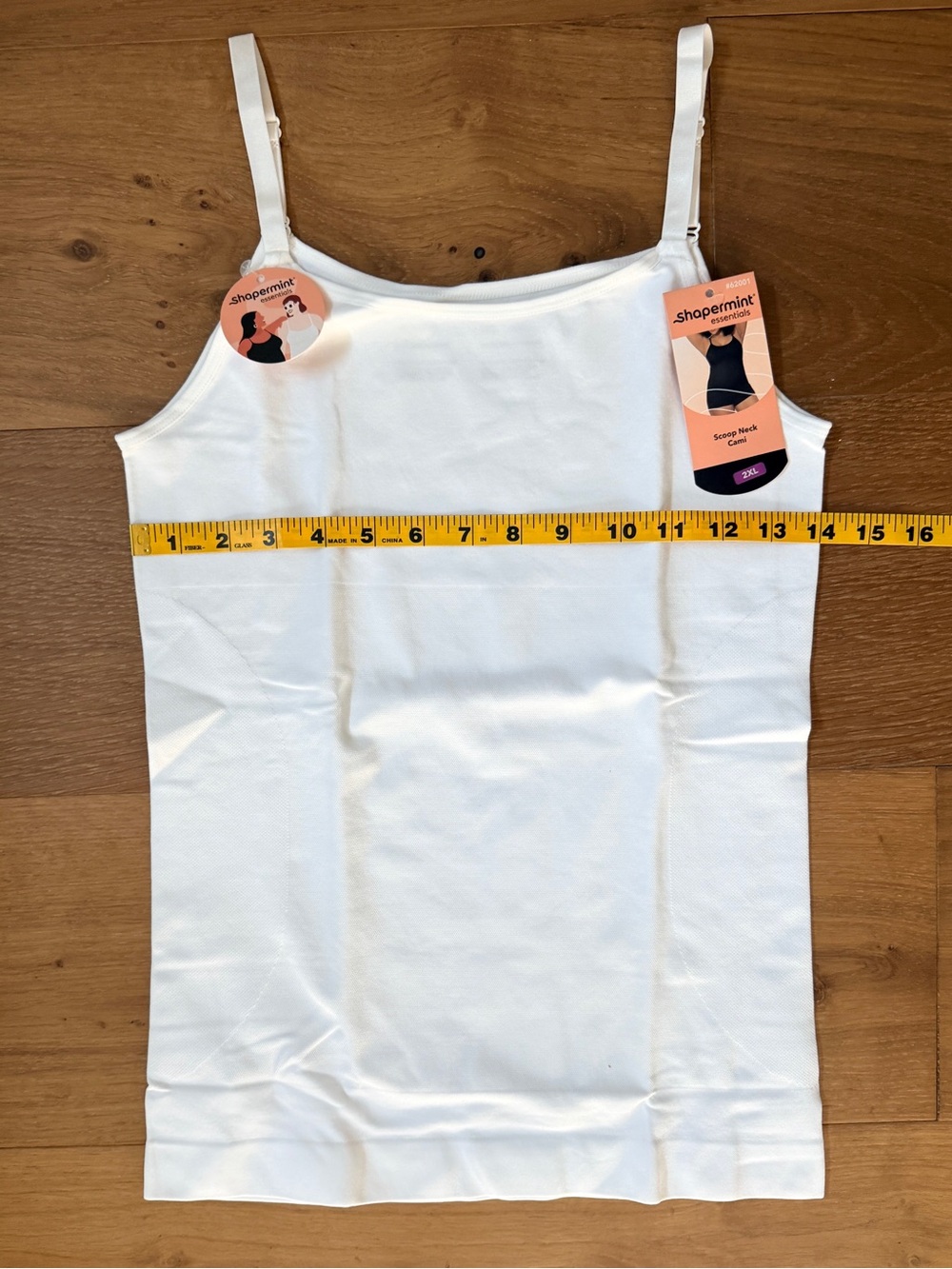 NWT Shapermint Essentials Cami Shapewear BUNDLE Scoop Neck Black White Cream XXL - Picture 10 of 16